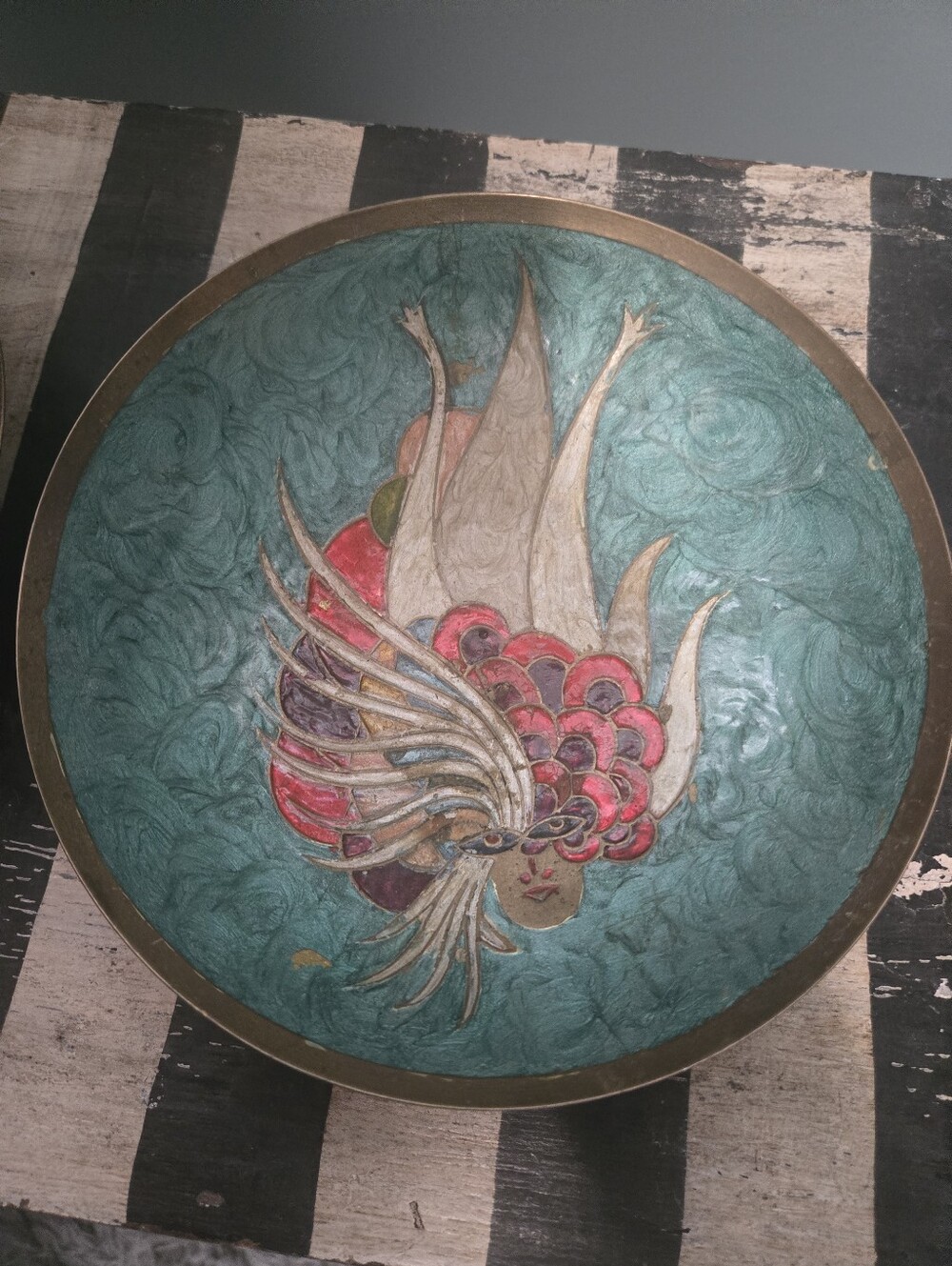 Pair Of Vintage Brass Trinket Dishes